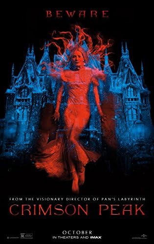 Crimson Peak 27x40 D/S פוסטר סרט מקורי גיליון אחד 2015 Guillermo Del Toro Horror