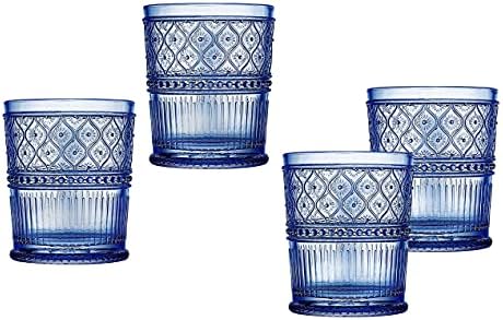 כוסות ויסקי מיושנות של גודינגר, כוסות שתייה, עיצוב וינטג', כוסות זכוכית, כוסות מים, כוסות קוקטייל - קולקציית קלארו, 12