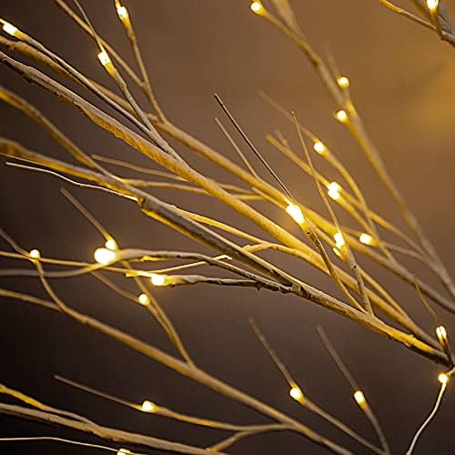 עץ חג המולד של אור LED מואר לפני מואר, משולבת בגובה של 10 מטר עם 240 נורות וגובה 7 רגל עם 160 נורות LED לבנות חמות - קנו